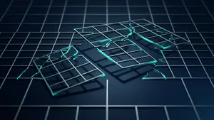 Fractured geometric structure representing broken automation approaches