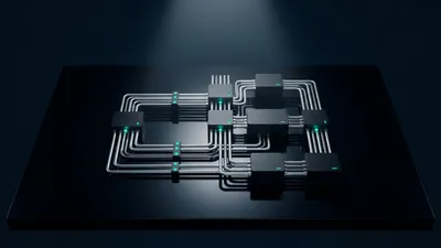 Geometric pipes and conduits connecting rectangular nodes representing MCP integration