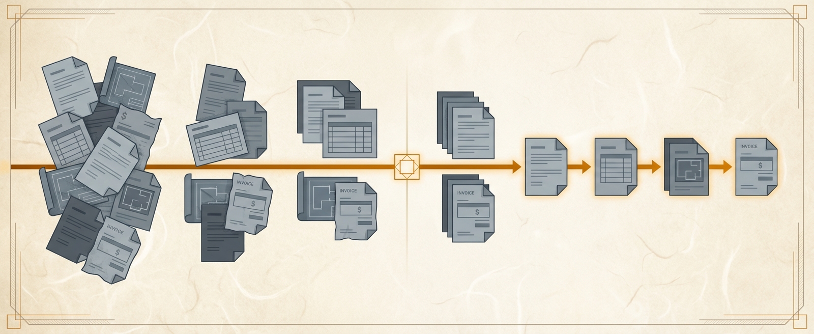 Professional services workflow transformation from scattered projects to streamlined timeline